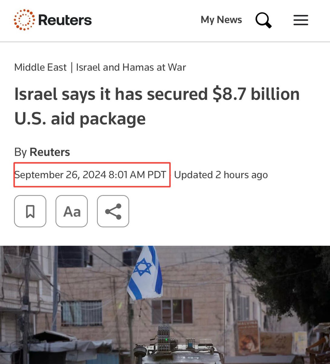 AssalRad's tweet photo. Like Gaza, Netanyahu just rejected a U.S. ceasefire proposal in Lebanon. But the weapons and money keep flowing.

What they say                       What they do https://t.co/fg9YhtwOir