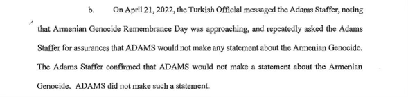 sarahleah1's tweet photo. So what did our @NYCMayor Eric Adams sell to get his little perks of luxury hotel rooms and first class flights from the Turkish government?

Refusing to remember the Armenian Genocide.

So gross. So disgraceful. 

Resign now, Eric. https://t.co/9sKAiX57ox