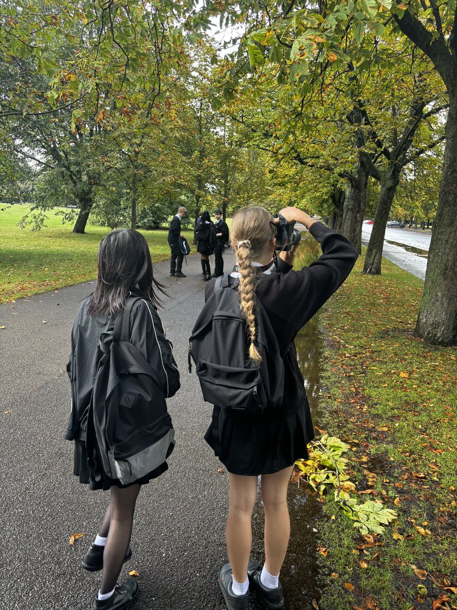 The Y11 Photography students dodged the rain and explored Greenwich Park and The Queens house this afternoon to generate visual and artist research to support their Spaces and Places project.
