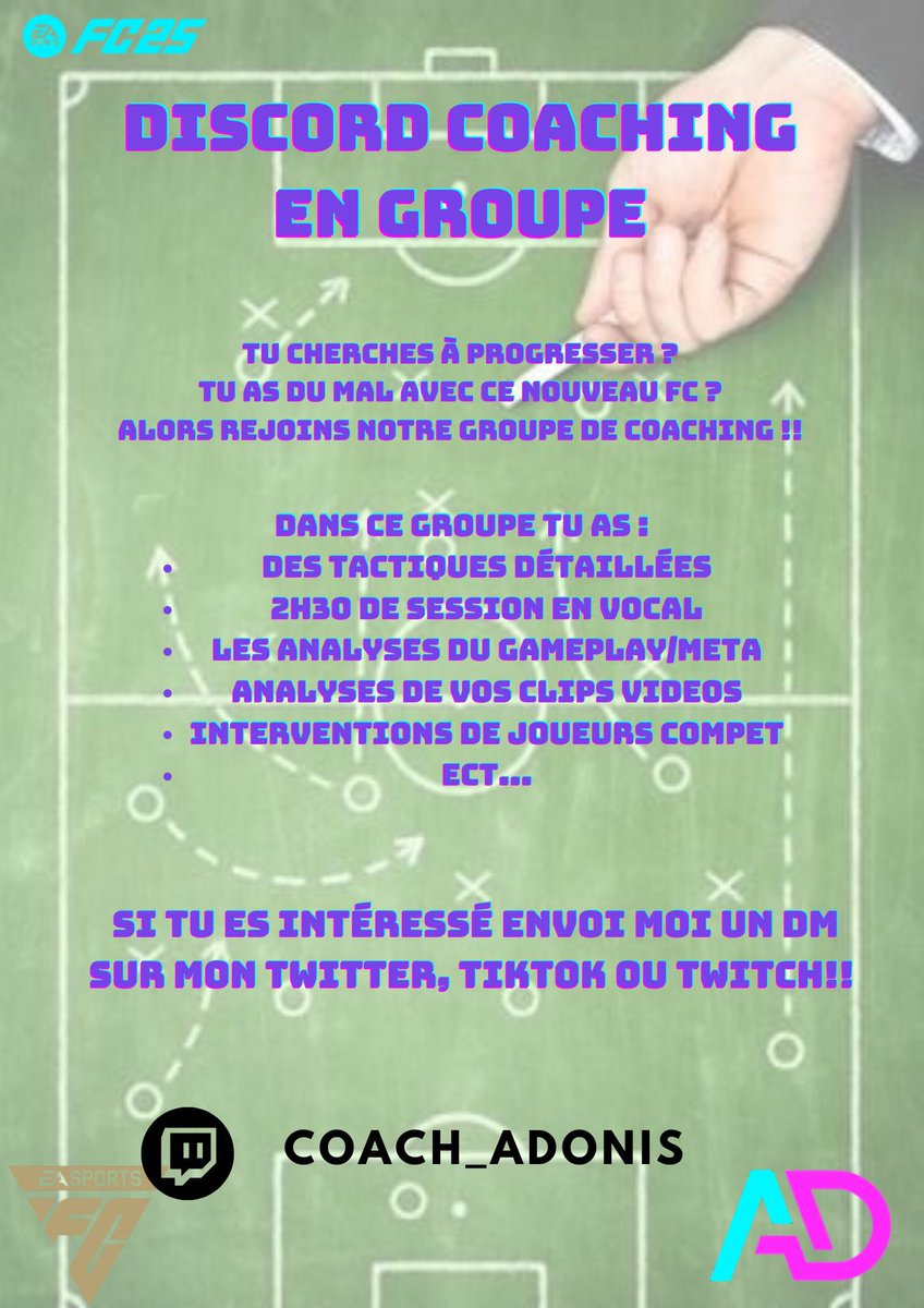 ADONIS__Jr7's tweet image. 🚨CONCOURS🚨

Avec la @Shinka_Esport on vous fait gagner 1 mois de discord coaching privé !

Rien de plus simple pour participer :

✅FOLLOW :
@Shinka_Esport 
@ADONIS__Jr7 

🔃 Partage le post

Et identifie 1 pote à toi ! 

TAS CE DIMANCHE À MIDI ! 🔥

Bonne chance 🍀