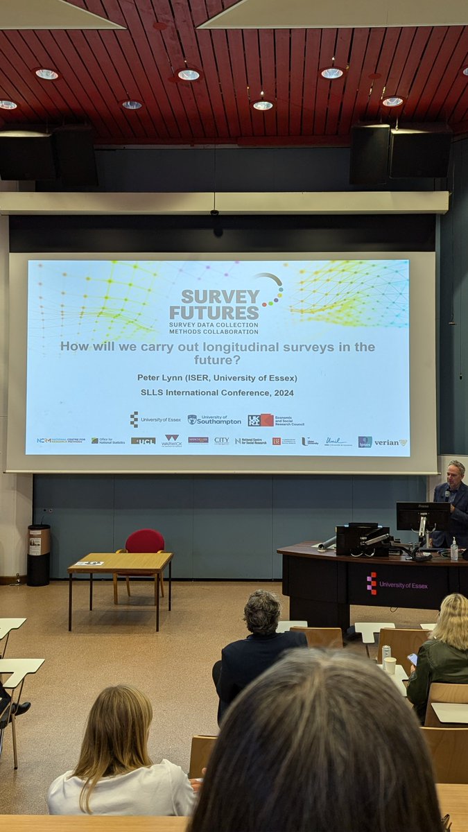Last day of the #SLLS2024 conference - really happy to see <a href="/UlsterUni/">Ulster University</a> 's logo up here as part of a bigger collaboration in longitudinal research