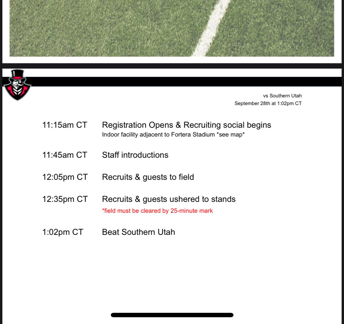 beyond grateful to be invited out for a game day from The Austin Peay University 🙏🏽. <a href="/Bri_charles13/">Briana Charles</a> <a href="/GovsFB/">Austin Peay Football</a> <a href="/CoachFarisAPSU/">Jeff Faris</a> <a href="/Coach_Shugg/">Shane “Shugg” Tucker</a> @ToledoQBs <a href="/CoachSWUTEP/">Scotty Walden</a> <a href="/Scout_ScottC/">College Scout</a> <a href="/Rebels247/">David Johnson</a> <a href="/LawrencHopkins/">Lawrence Hopkins</a> <a href="/MacCorleone74/">Rion (Ree-un) Young</a>