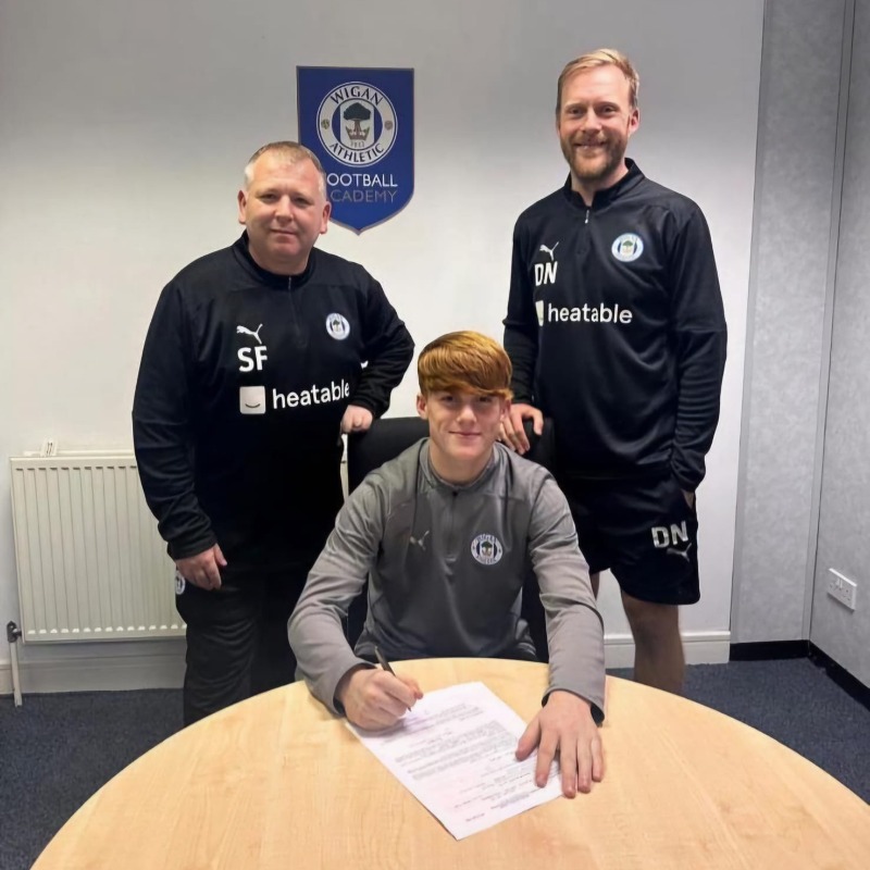 AthertonLRFC's tweet photo. Atherton LR are proud to announce the departure of LR U16's Captain Oliver Howard who joins @Latics_Academy!

Congratulations Oliver!

#WeAreLR / #UpTheLR