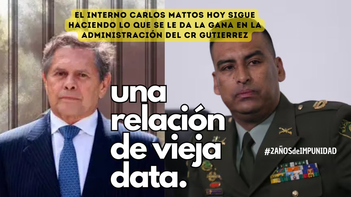 SeupColombia's tweet photo. Que #Mattos hace lo que se le antoja con el INPEC administrado por #Gutiérrez es tan común que ya parece legal. La historia nos recuerda que en junio de 2022 según relato de denuncia en fiscalía, el cr Gutiérrez utilizando su poder, presionó para que se elaborara resolución de traslado de Mattos, de la fría Combita a la cómoda Barranquilla, esa resolución a la que nadie más tenia acceso, resultó siendo falsificada. Más raro¡ pero #nopasanada @HELIODOPTERO