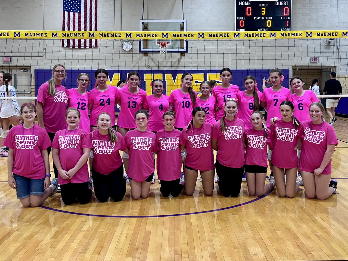 8th gd volleyball takes down Timberstone in 3 sets and wins the 11th Annual Dig Pink game.