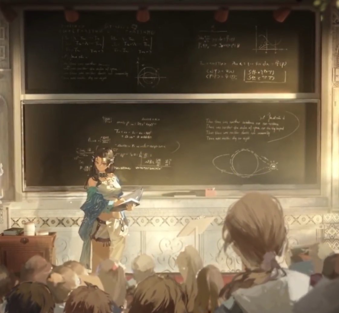 girl ain't nobody looking at that damn chalkboard