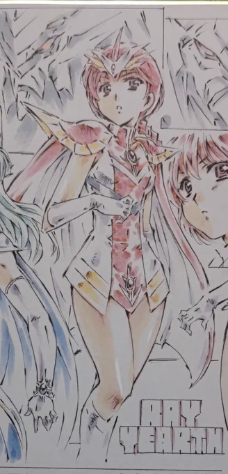 写真だとあまりわかりにくいですが、かなり荒いですが、苦手な光さんは、だいぶわかってきたかも、です、再作画したいです 