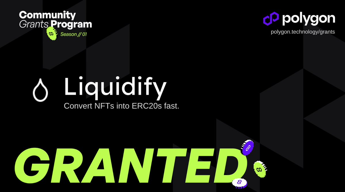 Some good news to share this morning 🙂

We're a part of <a href="/0xPolygon/">Polygon | POL</a>'s CGP S01! Thanks to @0xRainyReece for the support along the way.

I'm actively looking to work with NFT projects building on <a href="/0xPolygon/">Polygon | POL</a>, if this might be you - dm's are open :)