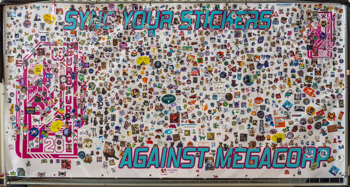 Sticker Wall #EF28 #Eurofurence
