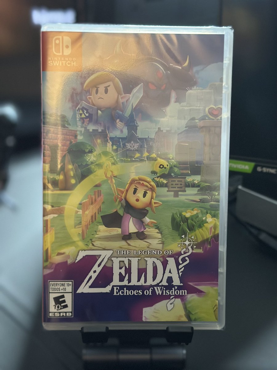 LogicalGamersTV's tweet photo. Got my copy of #TheLegendOfZeldaEchoesOfWisdom but I’m going to give the misses the honor of playing it first. Put her on to Zelda and she love the franchise. https://t.co/0bYP0R3j40