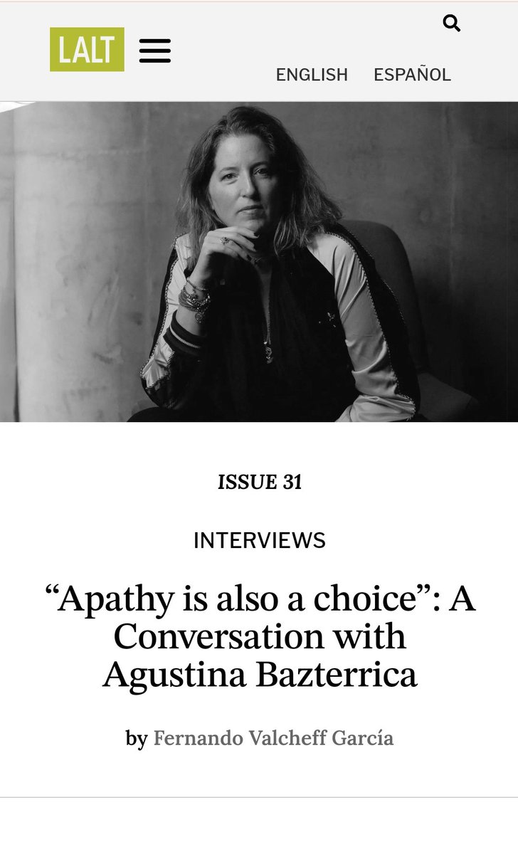 FerValcheff's tweet photo. Enorme alegría la publicación de esta versión en inglés de mi entrevista a @AgusBazterrica en @LatAmLitToday días antes de su visita a @fil_nyc | I'm thrilled to share the ENG translation of my interview w/ AB supported by @TinkerFdn &amp; @umichLACS #phdvoice https://t.co/fCCKshCh22 https://t.co/JP0h04tQTV