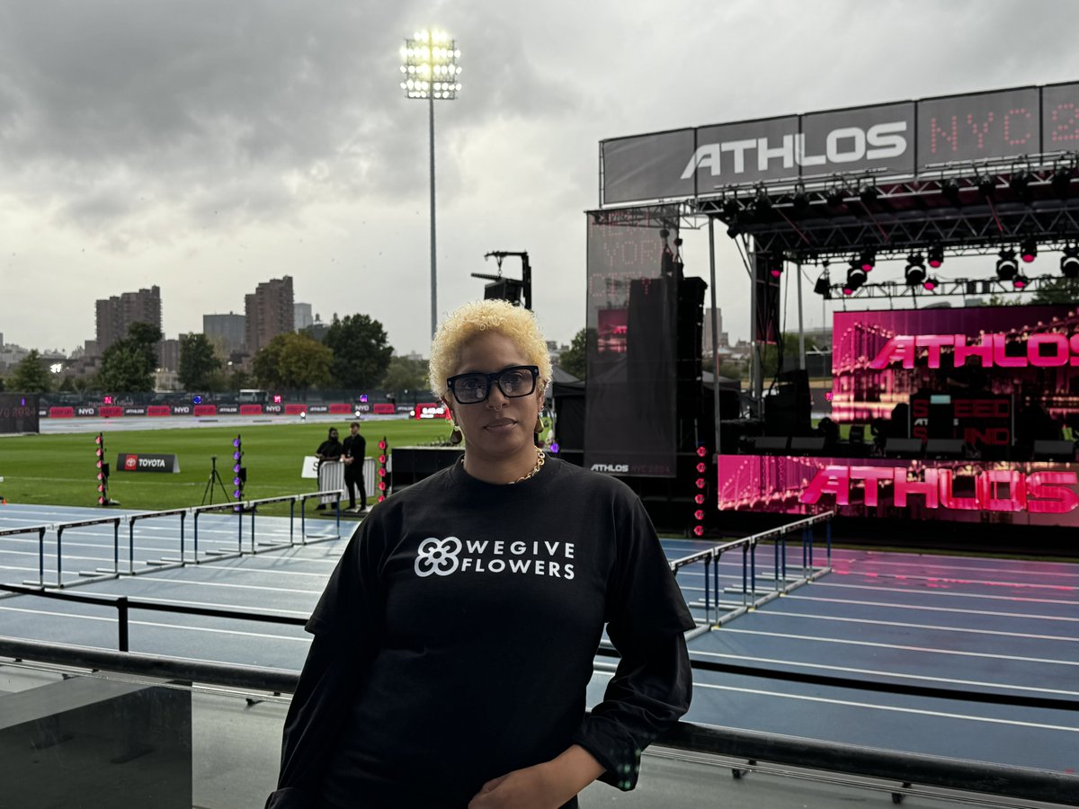 Fun fact: My dad was very close to making the Olympic team for track when I was born, and I ran from age 8-18, so you could say it's in my DNA! 🏃🏽‍♀️💨 <a href="/athlos/">ATHLOS</a> is bringing back all my track &amp; field Memories! 💙 <a href="/alexisohanian/">Alexis Ohanian 🗽</a> everything looks 💐💐💐