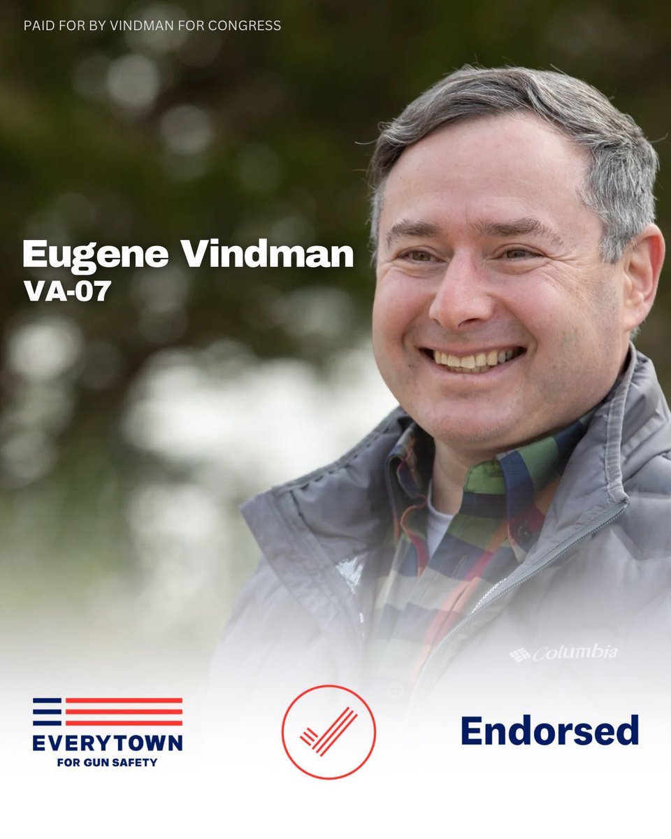 YVindman's tweet photo. I am honored to earn the support of @Everytown. As a father, I have received far too many texts from my children's schools notifying me of an active shooter drill. As a Congressman, I will stand up to the gun lobby and pass common sense reform to protect all Americans. https://t.co/9MYDSj3mBg