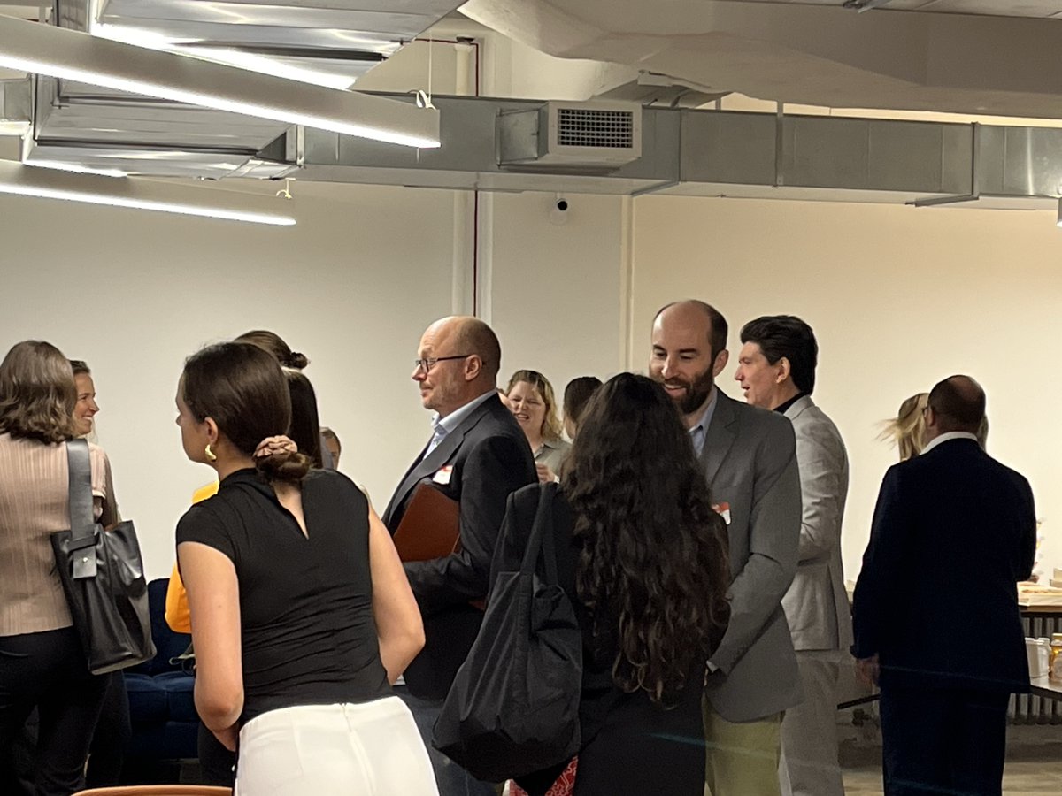 Connections and conversations after an event can be just as important as the event itself. Thanks to all who joined us this morning! #NYClimateWeek #ClimateSolutions