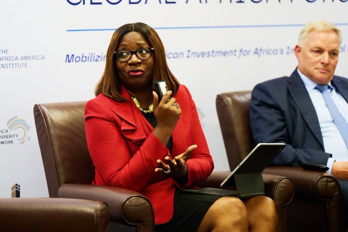 At #GlobalAfricaForum during #UNGA79, discussed <a href="/AfDB_Group/">African Development Bank Group</a>'s crucial role in closing $130B AfCFTA infrastructure gap. Proud of our $50B+ investment: 25 corridors, 19k km roads.Our Prepare-Derisk-Fund approach is reshaping dev. finance. Committed to sustainable, connected Africa.
