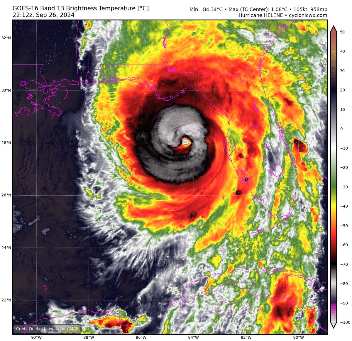 🔴 El huracán Helene se intensifica rápidamente, convirtiéndose en una tormenta potencialmente catastrófica de categoría 4 con vientos de 210 km/h - NHC.