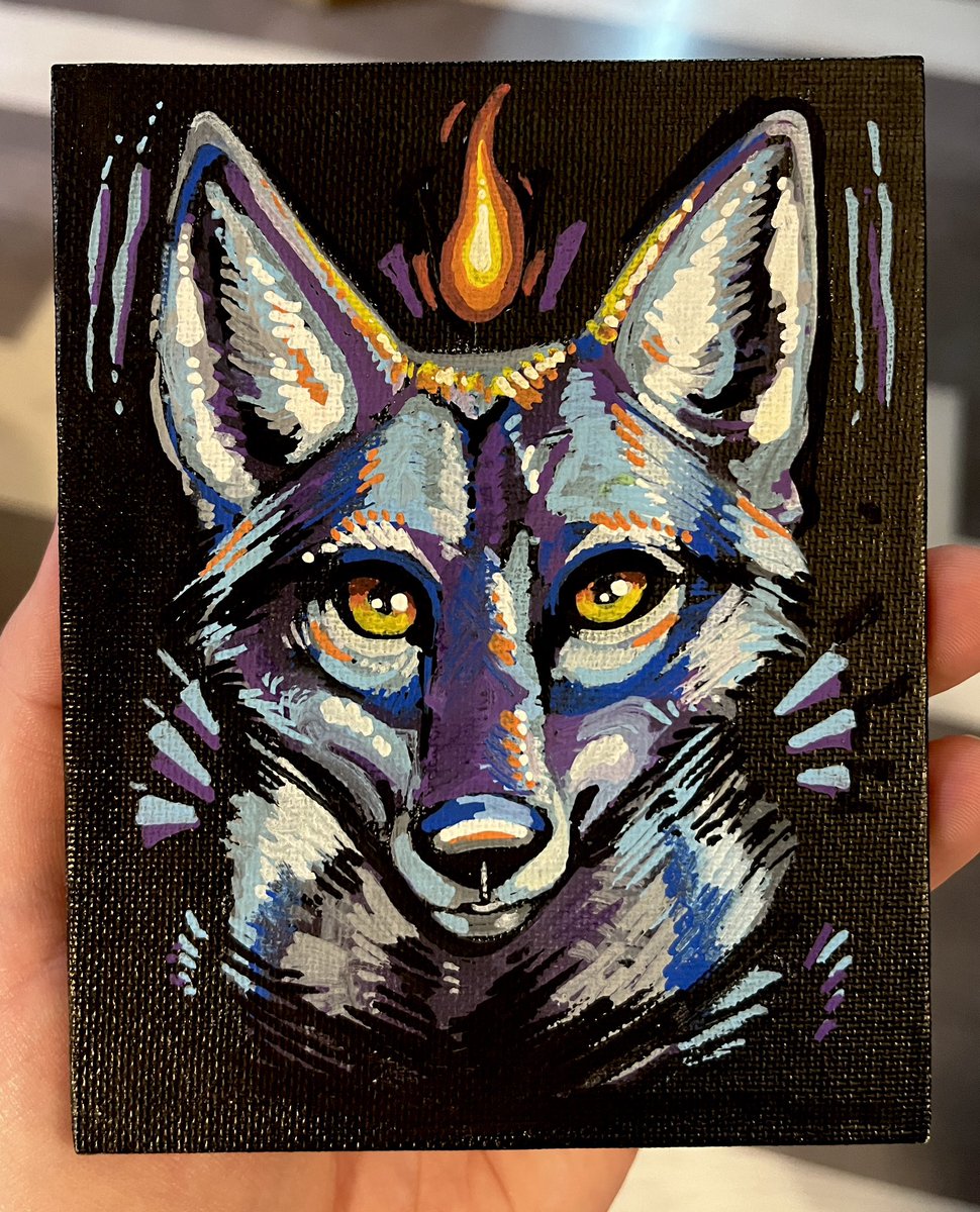 Playing around with some Posca markers, have a Yote!