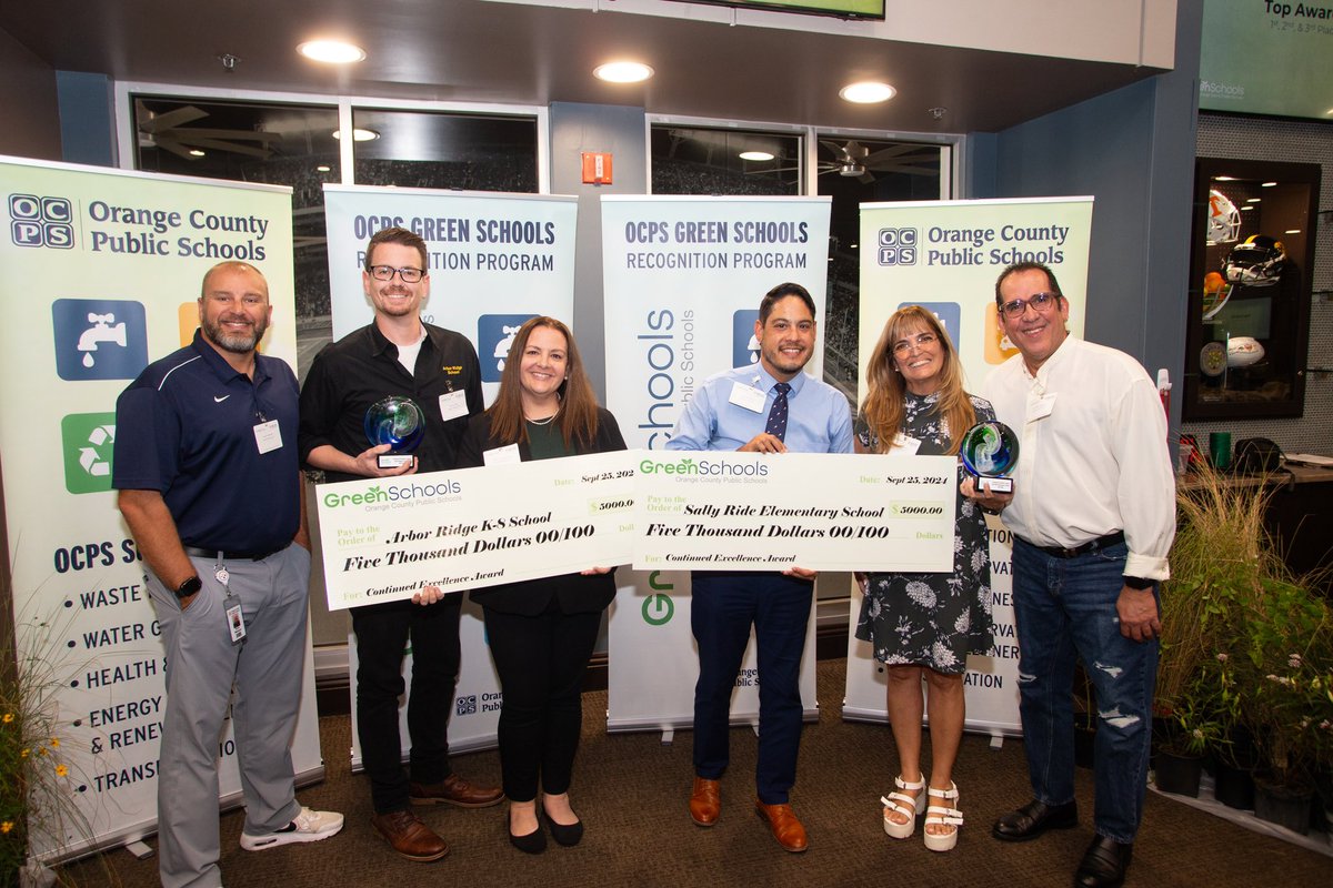 Amanda Ferguson - OCPS (@ferguson_ocps) on Twitter photo You’re looking at the first ever Green Schools Continuing Excellence award winners for <a href="/OCPSnews/">ocpsnews</a>: <a href="/arborridgek8/">ArborRidgeK8_OCPS</a> and <a href="/SallyRideOCPS/">SallyRideES_OCPS</a>!! Working toward Education for Sustainable Development in our classrooms and mentoring other schools simultaneously! 🙌🏼🌱👍🏼💦👏🏼 🌎<a href="/OCPSGreen/">OCPS Sustainability</a> You’re looking at the first ever Green Schools Continuing Excellence award winners for <a href="/OCPSnews/">ocpsnews</a>: <a href="/arborridgek8/">ArborRidgeK8_OCPS</a> and <a href="/SallyRideOCPS/">SallyRideES_OCPS</a>!! Working toward Education for Sustainable Development in our classrooms and mentoring other schools simultaneously! 🙌🏼🌱👍🏼💦👏🏼 🌎<a href="/OCPSGreen/">OCPS Sustainability</a>