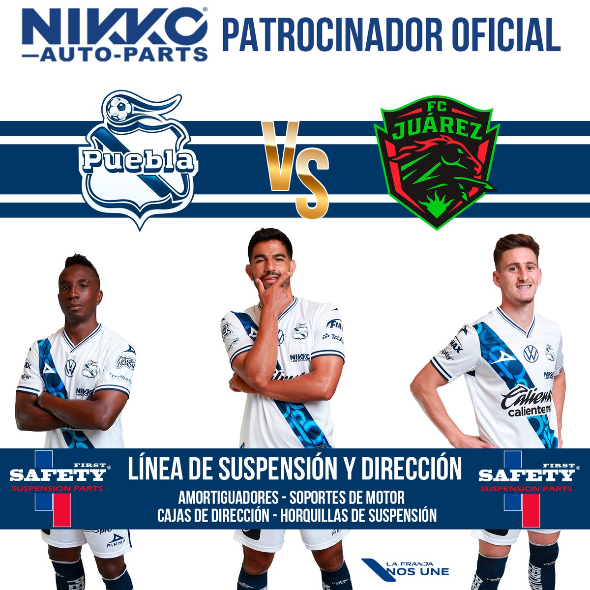 El Pueblota buscará sacar provecho al jugar en casa, así que todos al dos veces mundialista a apoyar a la franja junto a 𝗦𝗔𝗙𝗘𝗧𝗬 𝗟𝗶́𝗻𝗲𝗮 𝗱𝗲 𝗦𝘂𝘀𝗽𝗲𝗻𝘀𝗶𝗼́𝗻 𝘆 𝗗𝗶𝗿𝗲𝗰𝗰𝗶𝗼́𝗻,  el próximo viernes 27 de septiembre a las 6:00 pm #Puebla #ViernesBotanero #LigaMx