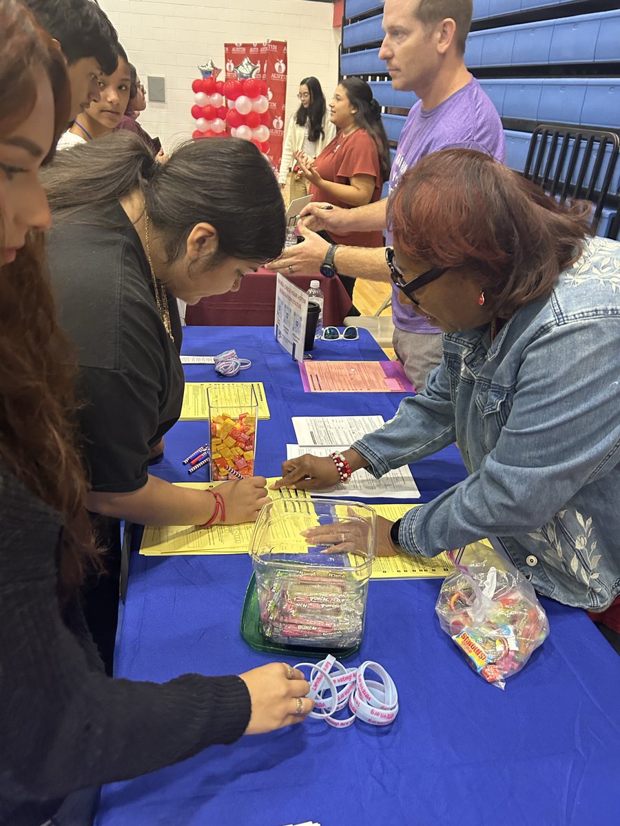 Austin ISD College and Career Readiness (@austinisd_ccr) on Twitter photo The <a href="/austinisd/">Austin ISD</a> scholars had the opportunity to learn about the importance of voting and how to register today! Many thanks to <a href="/lwvscentraltx/">League of Women Voters of South Central Texas</a> for joining us at the college fair. <a href="/Secondary_AISD/">AISD Secondary School Leadership</a> The <a href="/austinisd/">Austin ISD</a> scholars had the opportunity to learn about the importance of voting and how to register today! Many thanks to <a href="/lwvscentraltx/">League of Women Voters of South Central Texas</a> for joining us at the college fair. <a href="/Secondary_AISD/">AISD Secondary School Leadership</a>