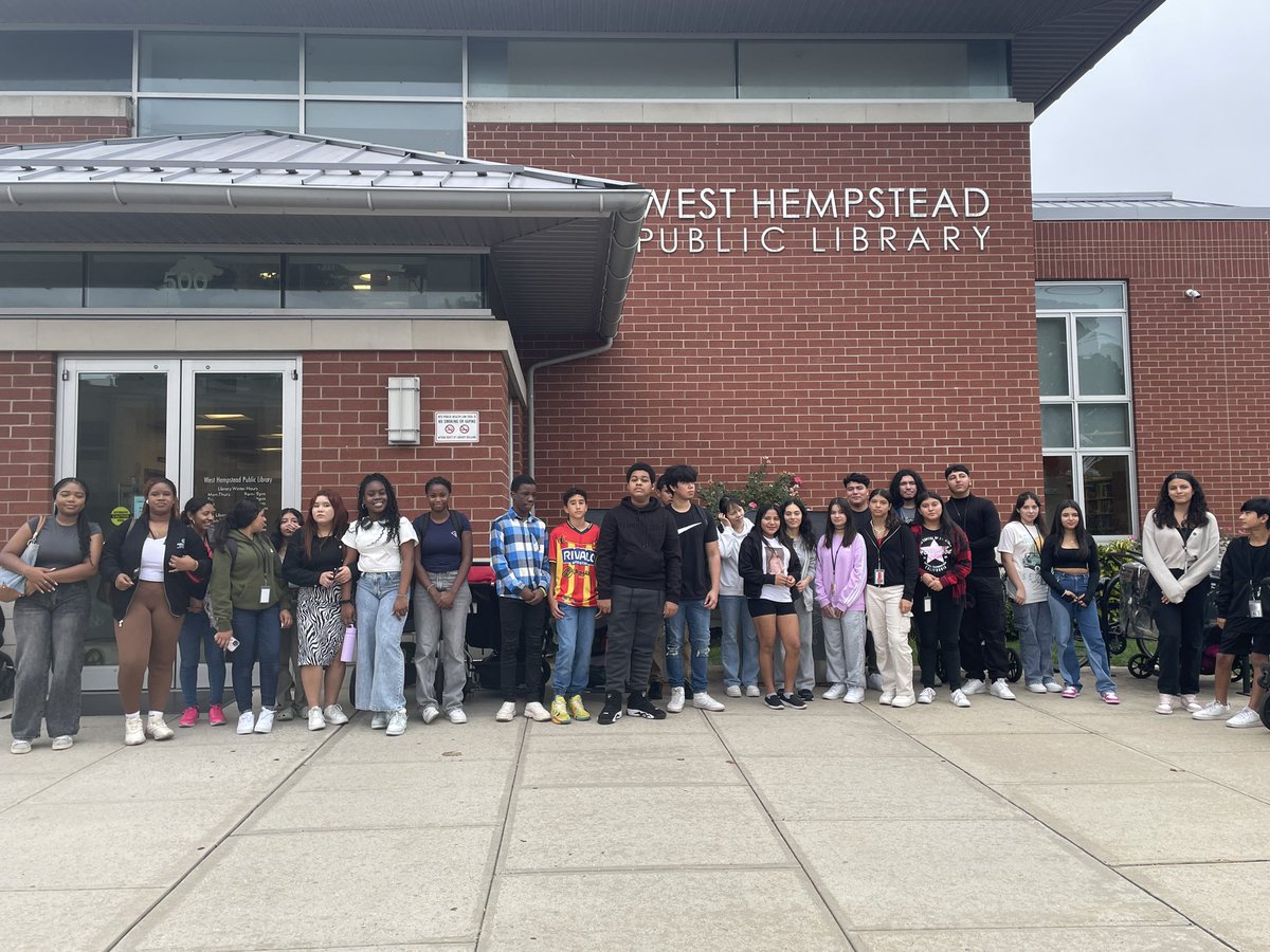 WH_ENL's tweet photo. Today our @wh_secondary ENL kiddos took a trip to the WH Public Library! Building Community Connections! Creating a culture of learning and reading #WHe #Ellscan #RamFam @WhufsdRams https://t.co/1njXsg5XU9