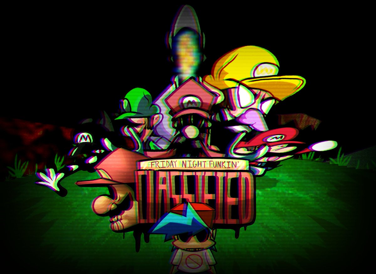 GrayCrewmate11's tweet photo. FNF:Classified Art
Too lazy to draw speedrunner and bf
Mod by Fredrick
#FNF #Classified #LisReal #SMB
#mario https://t.co/SgVwA9IANK