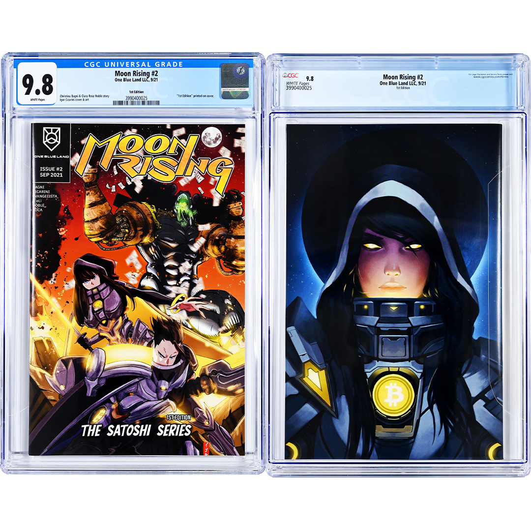 Moon Rising 1st Edition - graded comics CGC 9.8
#Bitcoin #comics