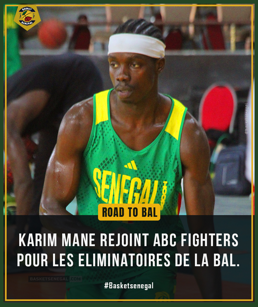 Basket_Senegal's tweet photo. Road To BAL 🏆
Le lion KARIM MANE🇸🇳 s'engage avec ABC Fighters pour les éliminatoires de la Basketball Africa League Saison 5🏀
#basketsenegal #roadtobal #TheBAL #abcfighters https://t.co/SNnXy8bAOw