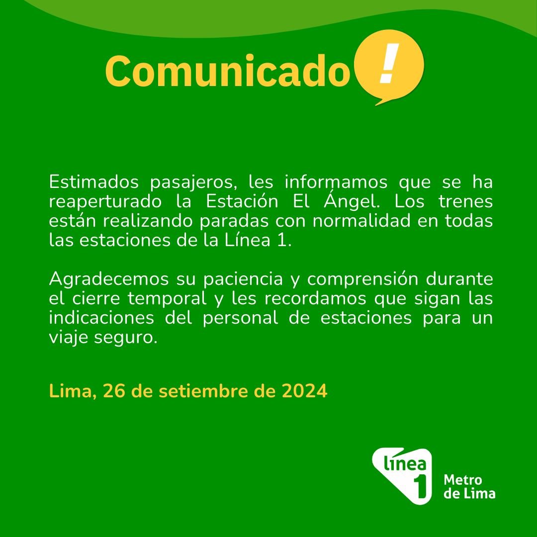 EmChucos's tweet photo. @padmejones @Lineaunope Ya se reanudó https://t.co/K1Zv0InJr9