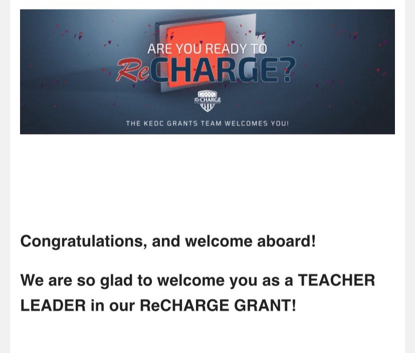 ambertberry's tweet photo. So excited for this opportunity!! 1st year with ReCharge! #LeadTheCharge @KyCharge @KEDCGrants 🌎 https://t.co/uh4hea1h4e