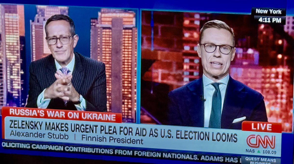 It is always so reassuring to see a strong leader, like <a href="/alexstubb/">Alexander Stubb</a>, advocate forcefully for Ukraine and NATO during this crucial period. Kiitos, President Stubb!