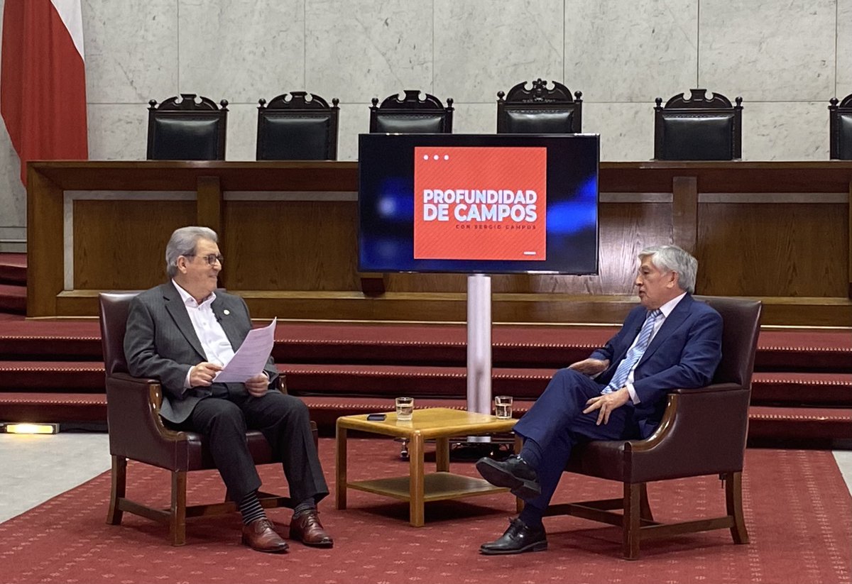 En el programa Profundidad de Campos de TV <a href="/Senado_Chile/">Senado Chile</a> , insistimos en nuestra preocupación por el desarrollo regional, la necesidad de un nuevo pacto y del encuentro que tendremos en octubre en Aysen. <a href="/patricioUlloaG/">Patricio Ulloa G.</a> <a href="/SenadoresUDI/">Senadores UDI</a> <a href="/SergioBecerraXI/">Sergio Becerra Mera</a> <a href="/7_omunoz/">Omar M. Sierra 🇨🇱</a> <a href="/marcelosantanav/">Marcelo Santana, Gobernador de Aysén</a>