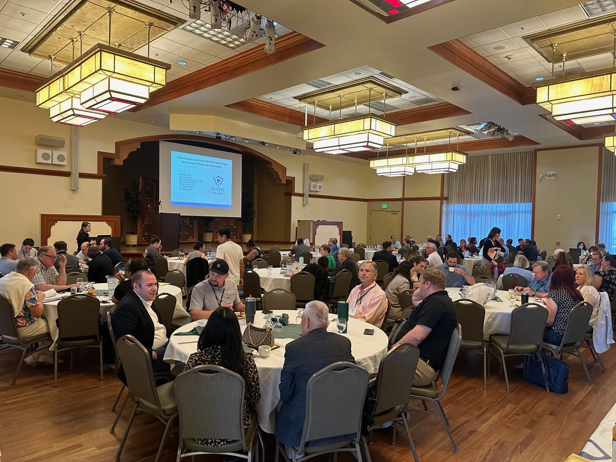 TQD_Law's tweet image. Tyler Dahl presented &quot;21st Century Law Firms: Utilizing Tech to Boost Efficiency &amp;amp; Profitability&quot; at the Placer County Bar’s 33rd Annual #MCLE Conference, sharing ways firms can stay competitive by embracing the latest tech solutions. #legaltech #lawfirmtech #businesslawyer