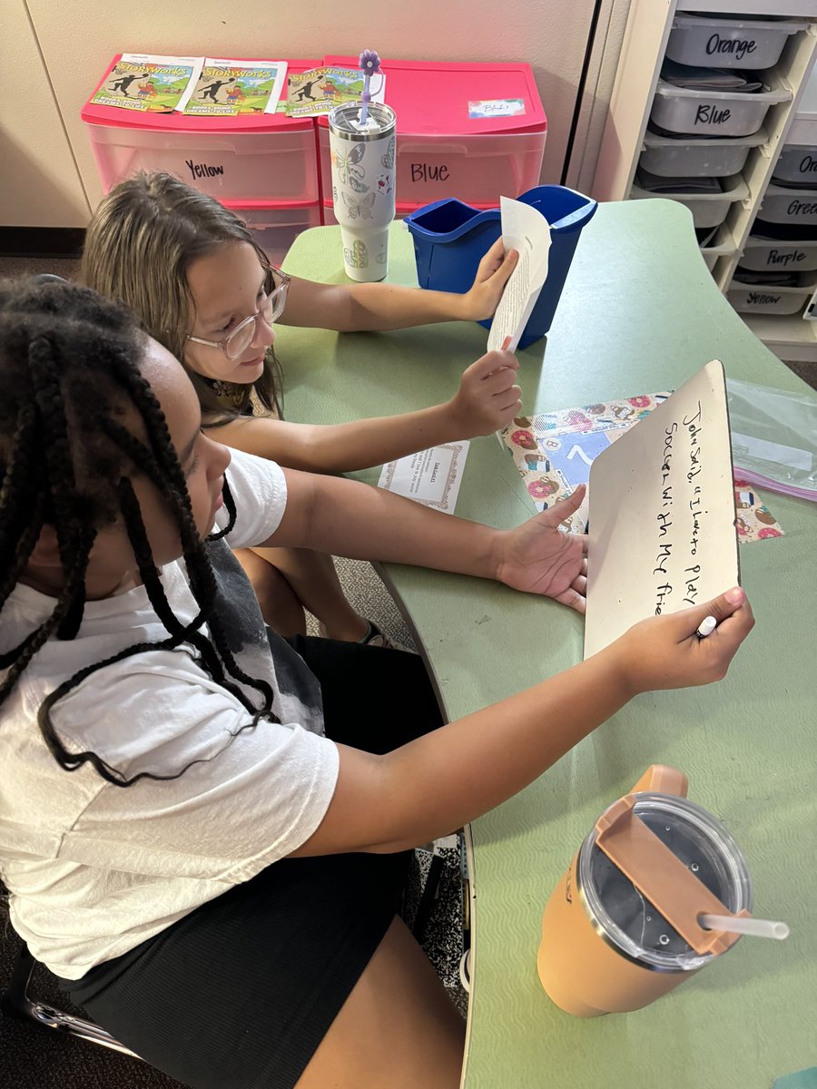 megan_pehl's tweet image. Today we used Fan-N-Pick to practice editing dialogue in sentences! We had so much fun and love using @KaganOnline strategies! 😍 #LeadReed #flearning #5thGrade