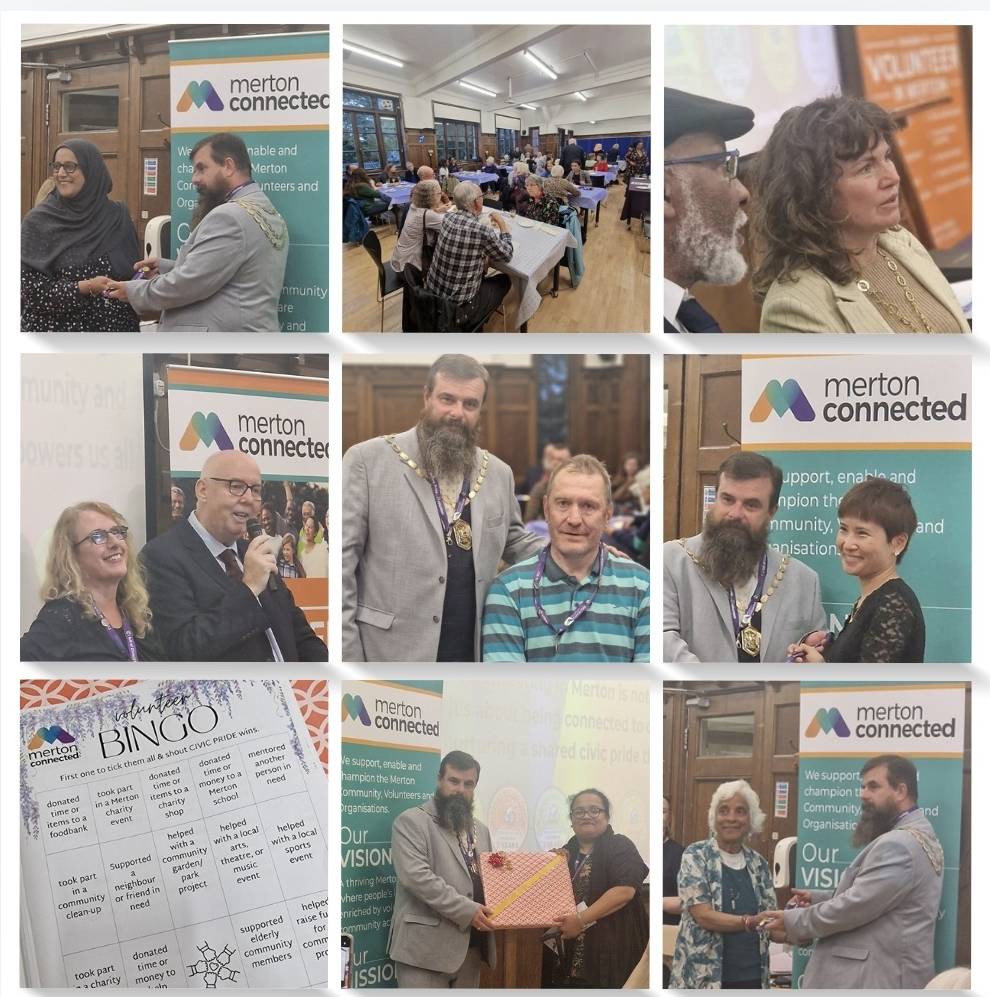 MCOrganisations's tweet photo. Brilliant evening celebrating our amazing volunteers at the #MertonMilestoneMarkers Volunteer Appreciation Event!  Honoured to have the Mayor of Merton present them to those who've made such a lasting impact.  Thank you to each and every one of you for your dedication &amp; service! https://t.co/ini44jjMJ2
