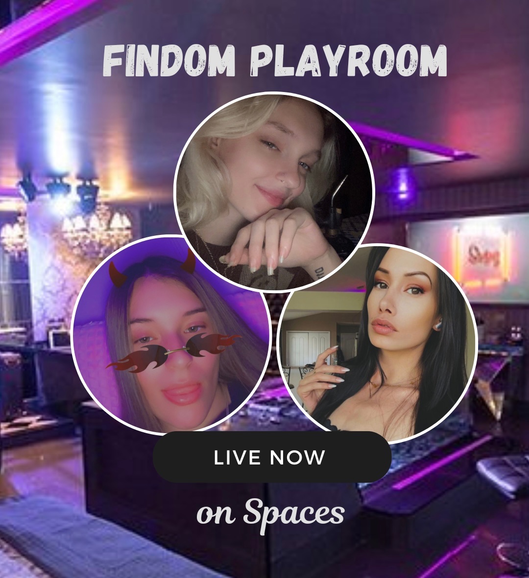 FindomPlayroom's tweet photo. ✨JOIN OUR SPACES ✨

https://t.co/fKPXlwa0GF https://t.co/LQNqncrrWU