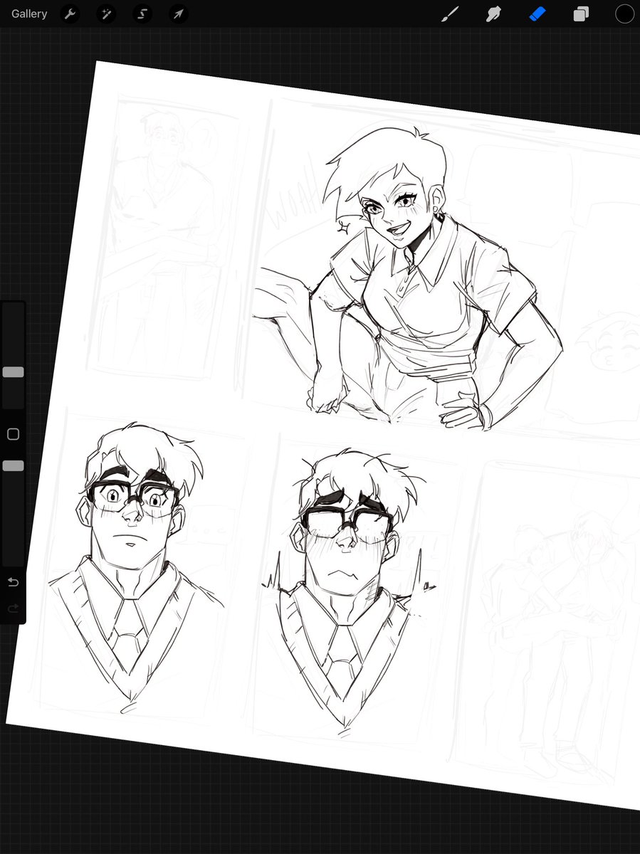 TheSupermanKent's tweet photo. //🦸🏻‍♂️

Lunch Sketches! Outlines and such. 

Alllll MAWS https://t.co/MJEIO04HeT