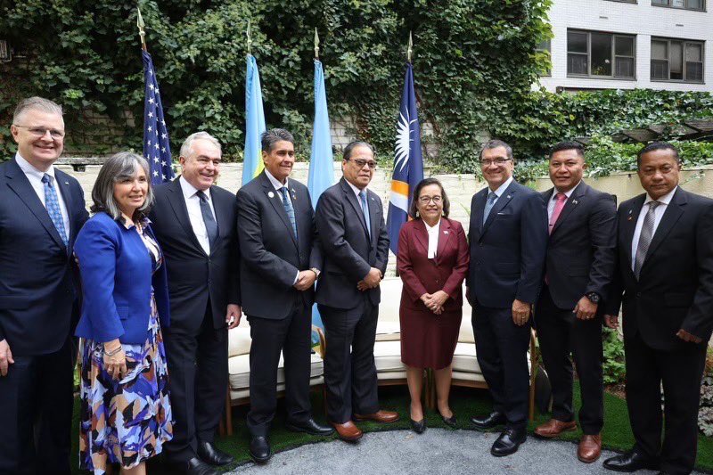 AsstSecCantor's tweet image. Honored to have joined a special gathering between the U.S. and the three Freely Associated States celebrating the Compact of Free Association during the UN General Assembly High Level Week in NYC