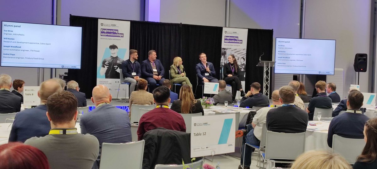 AMRCTraining's tweet photo. It's empowering to hear directly from our apprentices and alumni about their journeys and their advice to future engineers and employers interested in #apprenticeships. https://t.co/g9iYjbOL6m