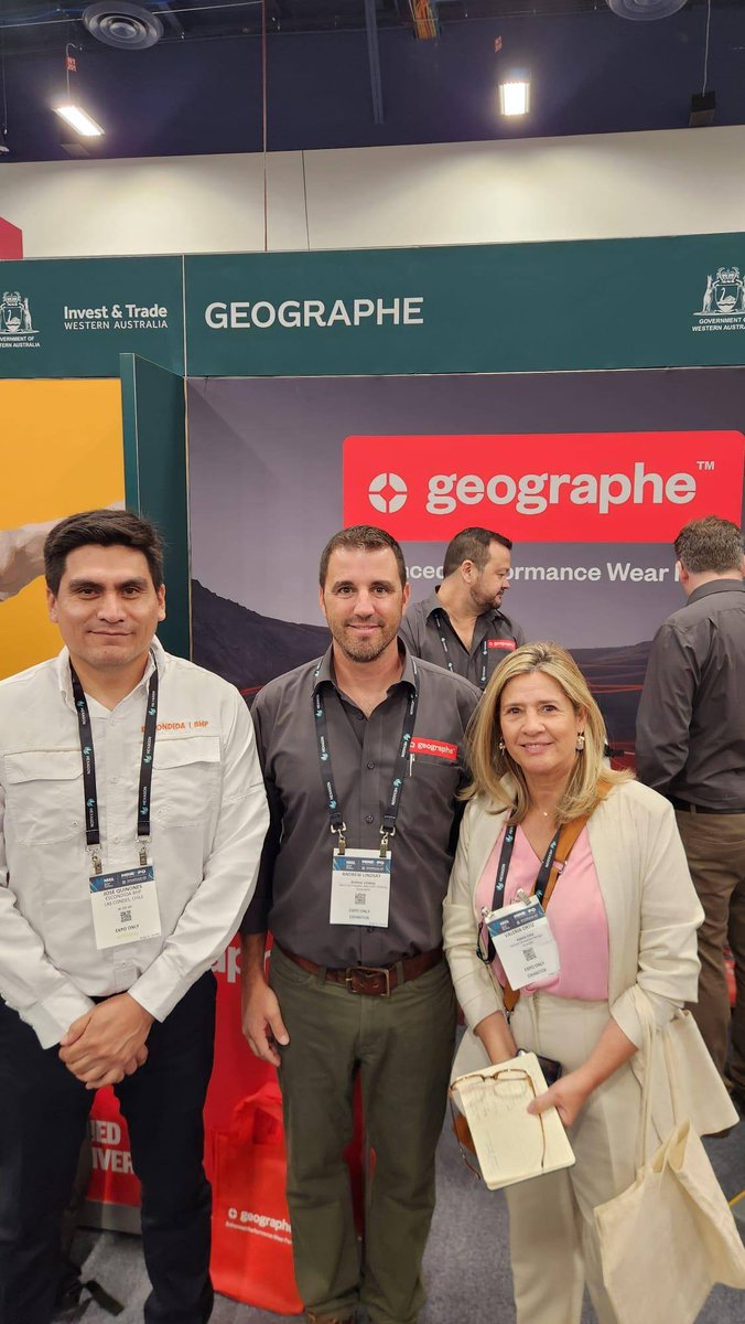 GeographeParts's tweet photo. Day 2 at MINExpo and its been a busy one for Andrew Lindsay, Matt McDonald, Stuart Pernich &amp; Aaron Clarke on the Geographe stand! #minexpo2024 #designedtodeliver #askustoinnovate #enhancedperformance @specialisedtooling https://t.co/WiaIgDTtbO