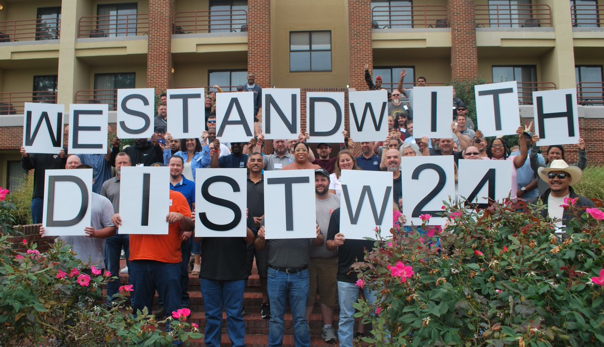 Sending out some union family love to Districts 751 &amp; W24 and to Local 774 as they strike for fair wages, good benefits, and safer workplaces. Solidarity is essential for a strong labor movement!✊🍞🌹