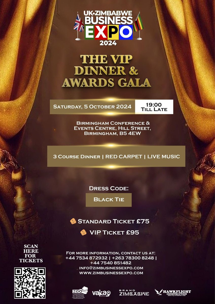 #Zimbabwe 

#ZimDiaspora,
 
We’re excited to invite you to the #UKZimBusinessExpo2024, where you can connect directly with leaders from Zimbabwe’s provinces, including Mashonaland Central, Masvingo, Mashonaland West, Manicaland, Matabeleland North, Matabeleland South, and