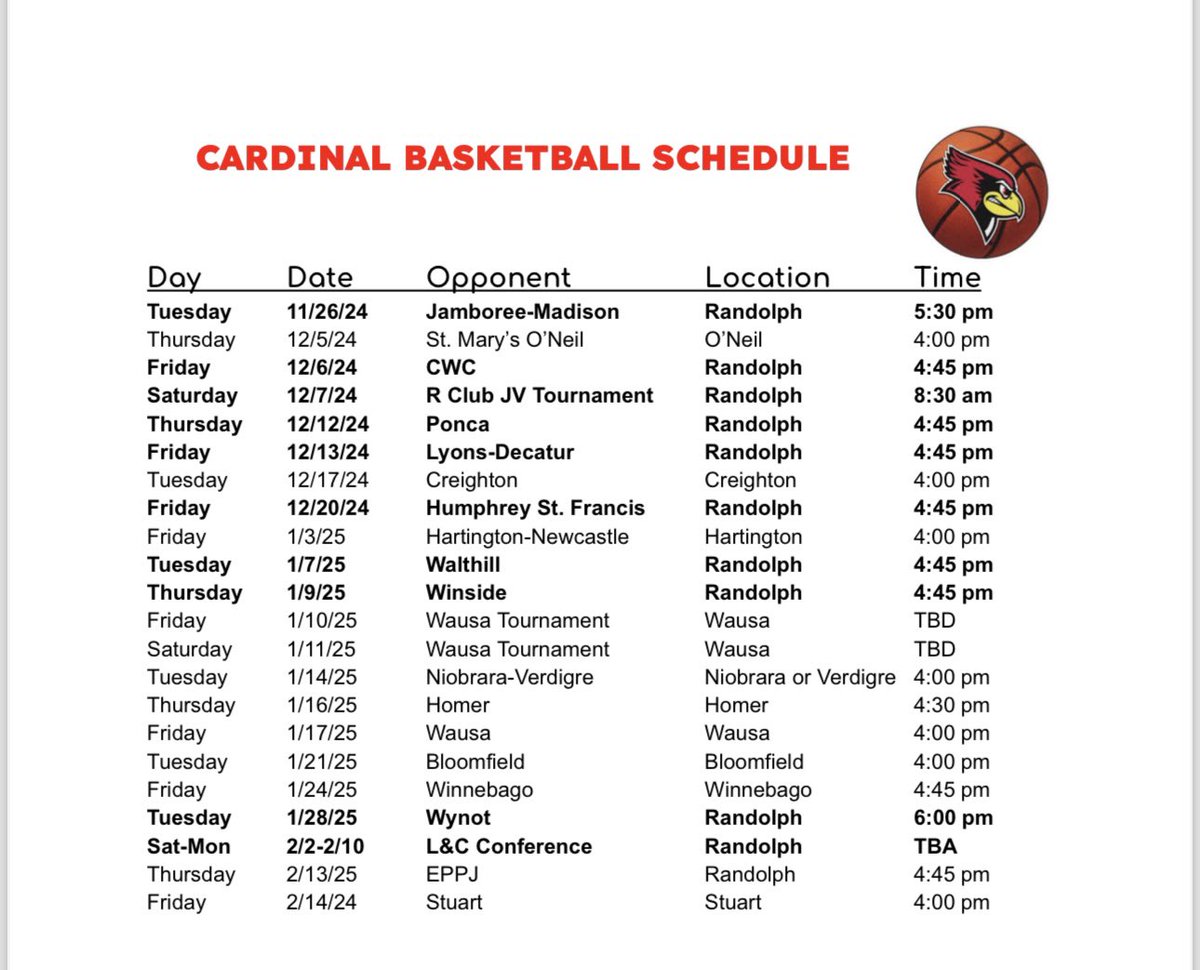Randolph Cardinal Basketball tweet media