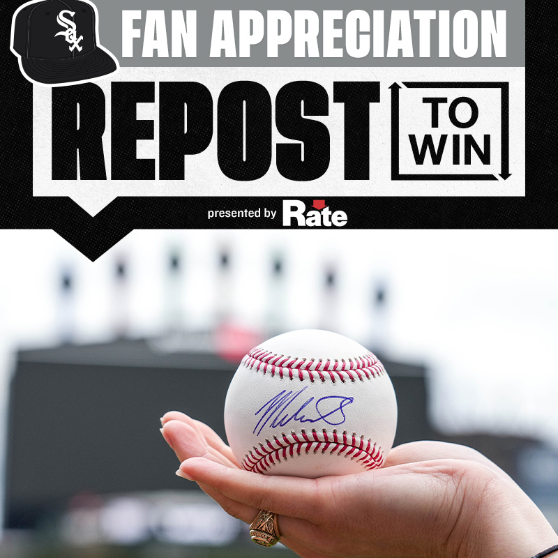 whitesox's tweet photo. REPOST for a chance to win an autographed Michael Soroka baseball!

#WhiteSox x @GuaranteedRate