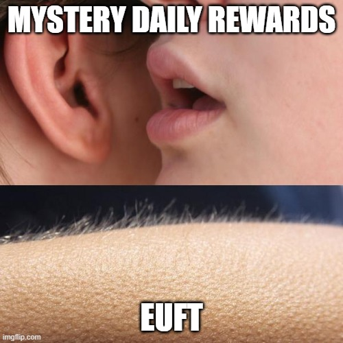 TALEforMALAYSIA's tweet photo. 🤫 Pssst... have you checked your Mystery Daily Rewards on #EUFT today? 🎁 Quietly log in and discover the hidden treasures waiting for you. 😉 Who knows what you’ll unlock? 💎 #Web3 #PlayToEarn #NFTGaming #Crypto https://t.co/AYGYXNEice