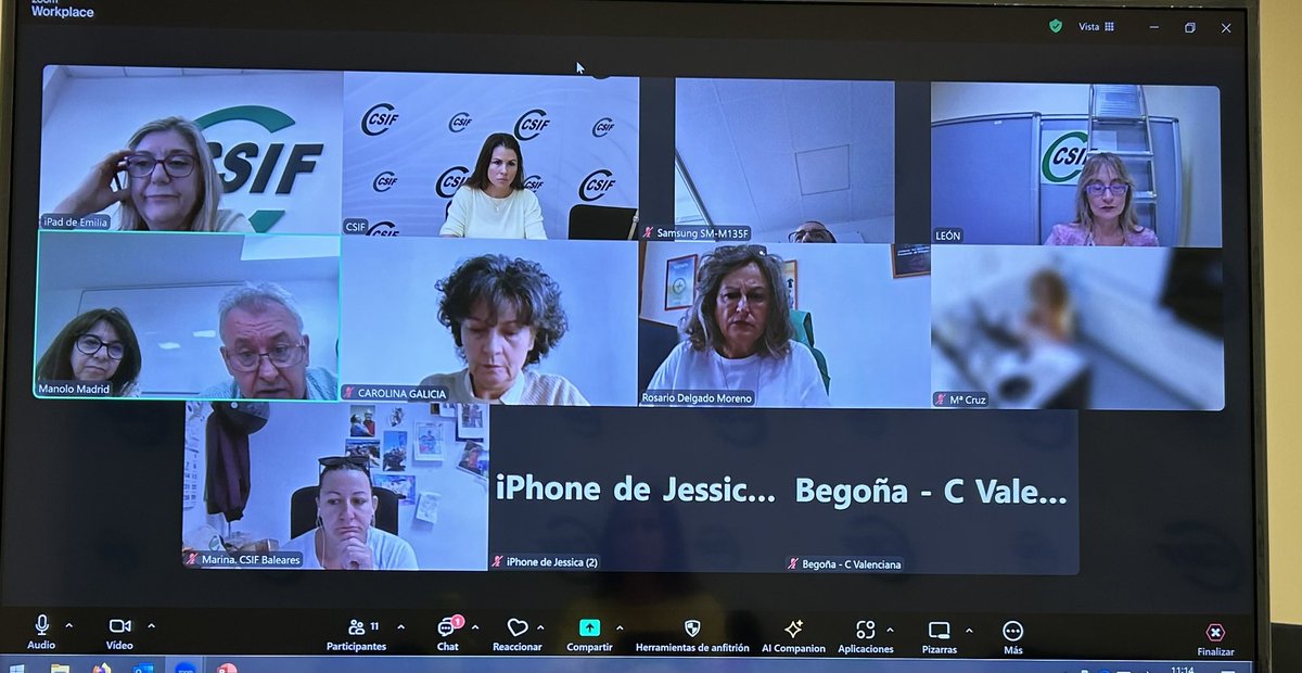 Hoy #CSIF reúne a su grupo de trabajo de Responsables Autonómicos de PRL para diseñar nuevas líneas estratégicas de acción sindical en PRL:
📣Campaña para potenciar el cuidado de la Salud Mental en el trabajo
📣 Protección ante los nuevos riesgos de la digitalización y la IA