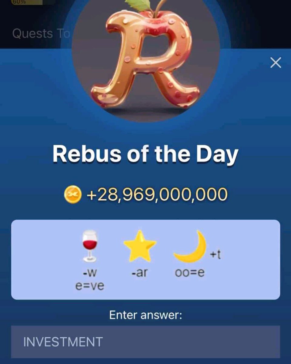 jacksonairee333's tweet photo. Musk empire rebus of the day
#hamsterkombat #notcoin #dogs #blum #catizen #yescoin #timefarm #memefi #wcoin #catgoldminer #rockyrabbit #majorstar #tapswap #gemz #ton #telegram #miniapp #dailycombo #combo #tapatap #xempire
#trending #trendinginnigeria #viral #web3 #crypto https://t.co/5Q1nwrO16L