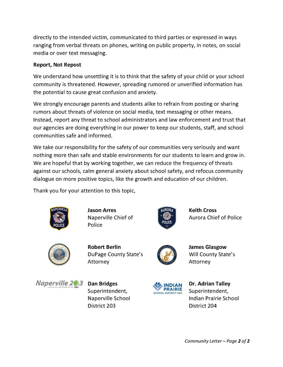 NapervillePD tweet media