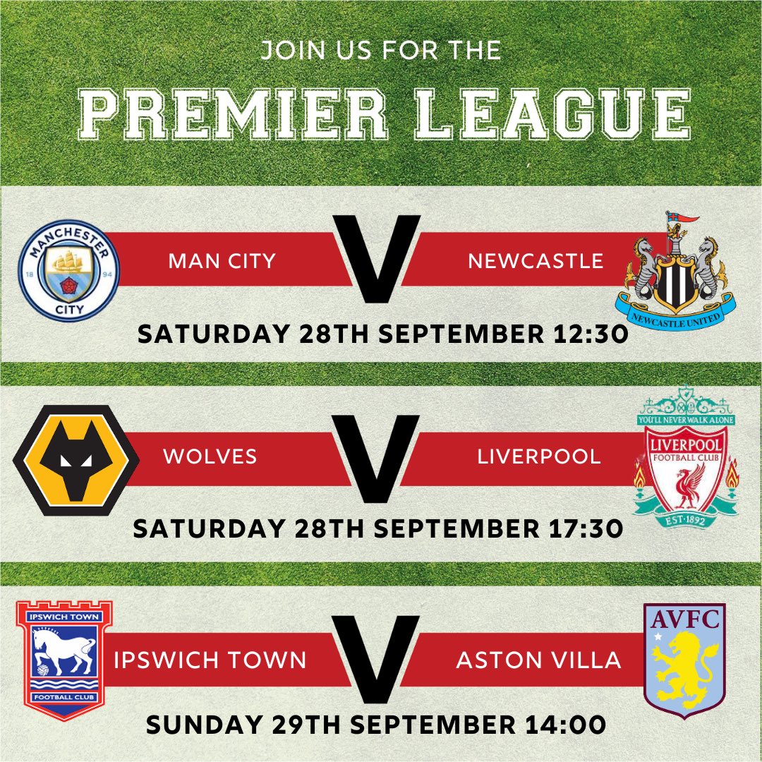 Join us at the Bierkeller for a Premier League packed weekend. 🔥

⚽️ BIG SCREENS 
⚽️ TASTY FOOD 
⚽️ STEINS ALL ROUND 
⚽️ UNMATCHED ATMOSPHERE 

Book your table now via the link in our bio! 🔗