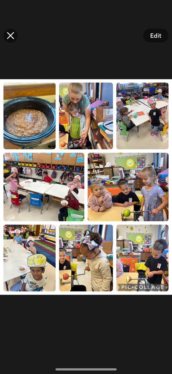 Today is Johnny Appleseed’s birthday. Instead of a cake we make applesauce. So yummy.